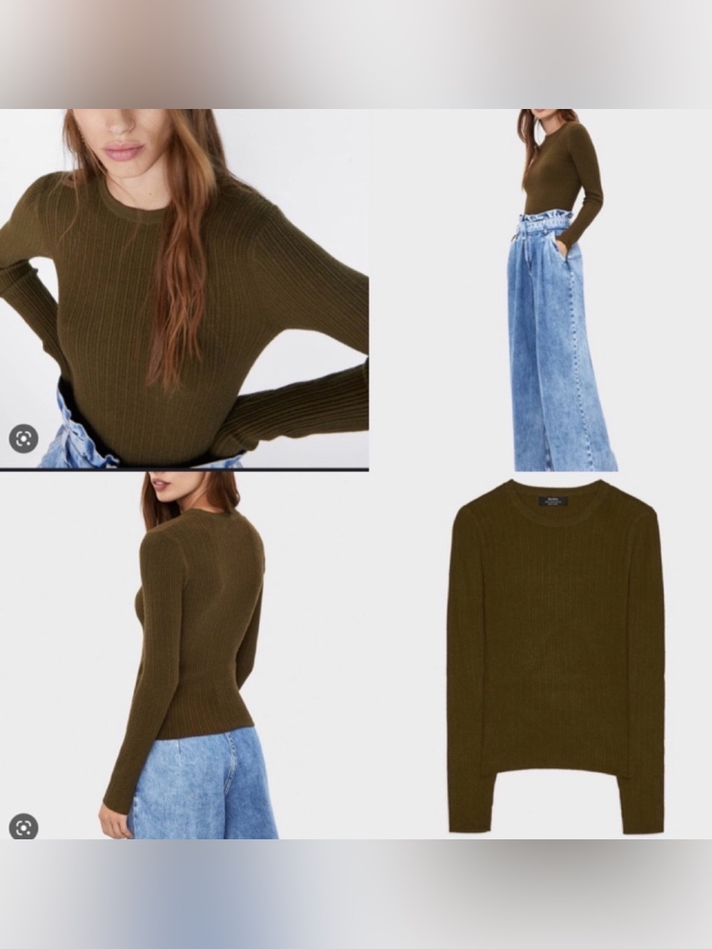 BERSHKA KNIT SWEATER TOP